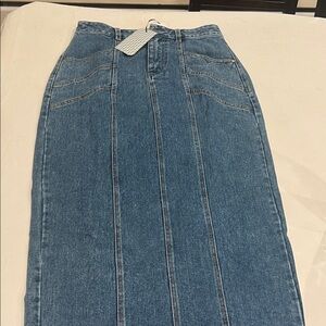 Classic Blue Denim Skirt